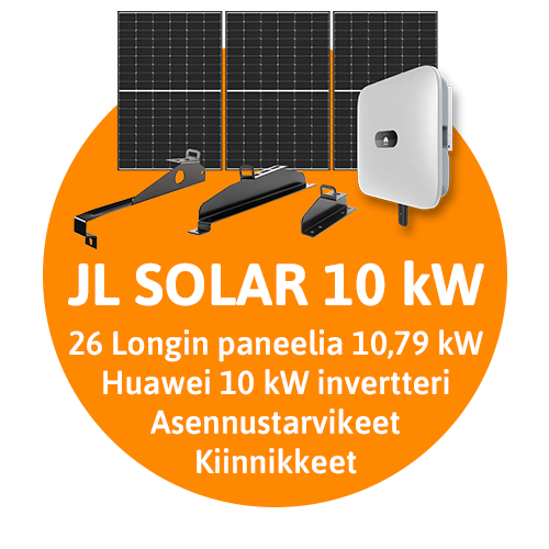 JL SOLAR aurinkopaneelipaketti 10 kW